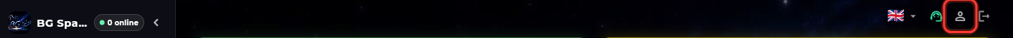 Profile icon in the top bar